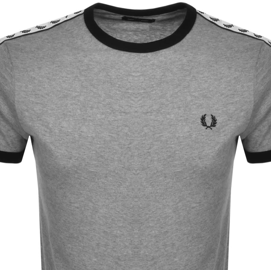 Alternative Image for ProductFred Perry Taped Ringer T Shirt Grey2